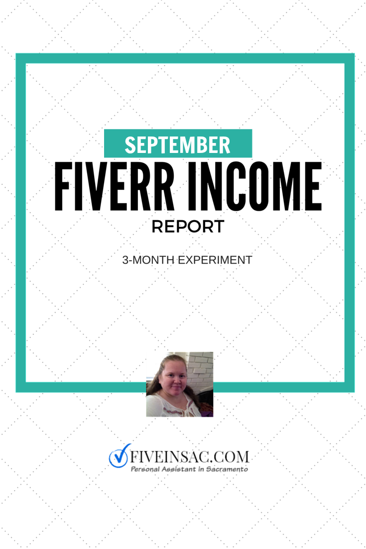Fiverr Income Report September 2015 - FiveinSac.com