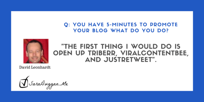 See How to Quickly Promote Post - Triberr, ViralContentBee, and JustRetweet - David Leonhardt