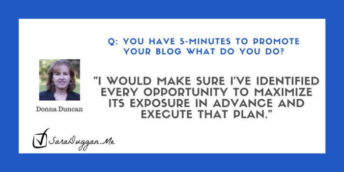 See How to Quickly Promote post by executing a plan - Donna Duncan