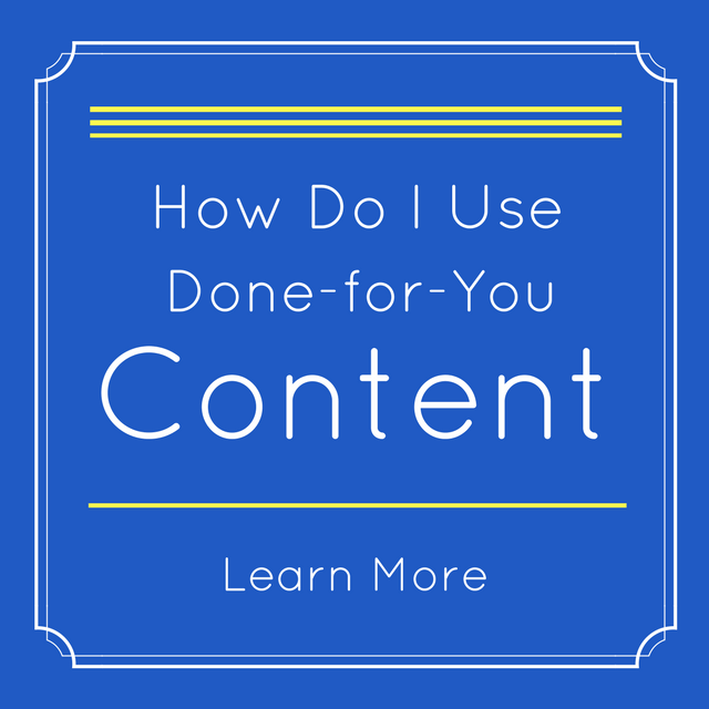 done-for-you content PLR