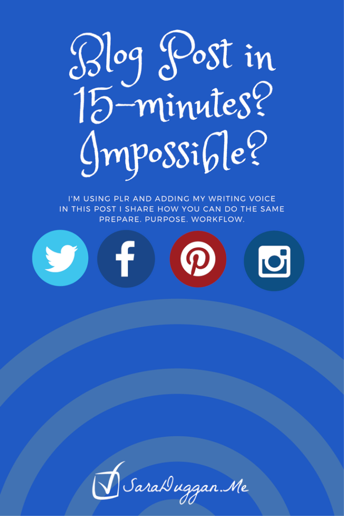 What if I shared a way you can use PLR Content (for ideas, sparks, writing prompts) AND use your creative writing voice too? You don't have to sound robotic - Live Example too.